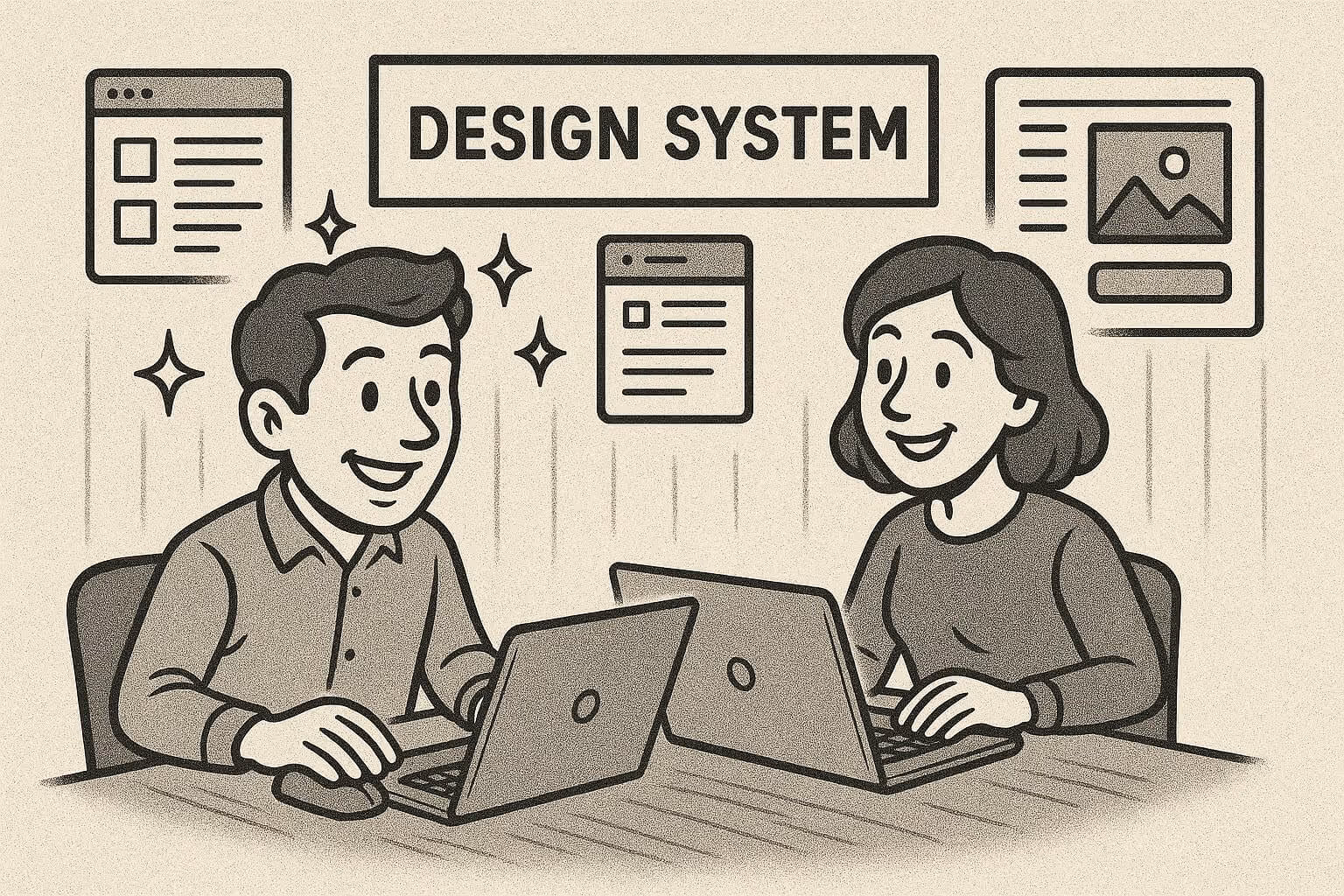 Designer using the design system