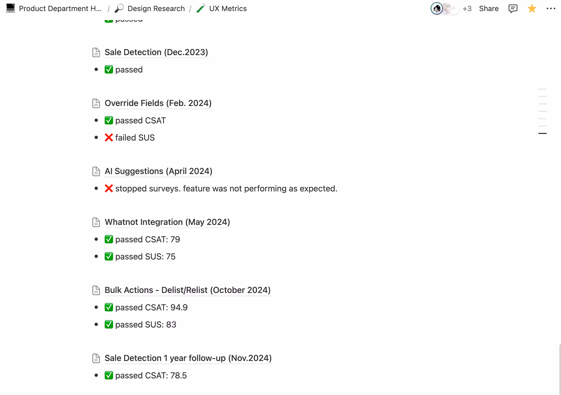 UX Metrics Overview